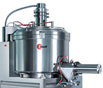 Glatt vertical granulator with cylindrical working vessel 